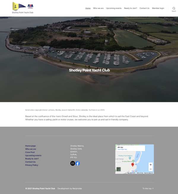 Shotley Point Yacht Club website